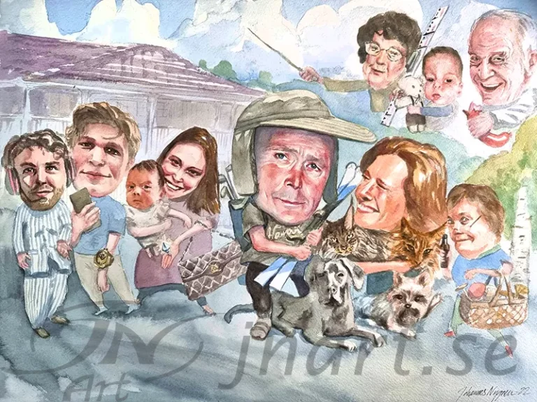 Karikatyr-familj-JNArt
