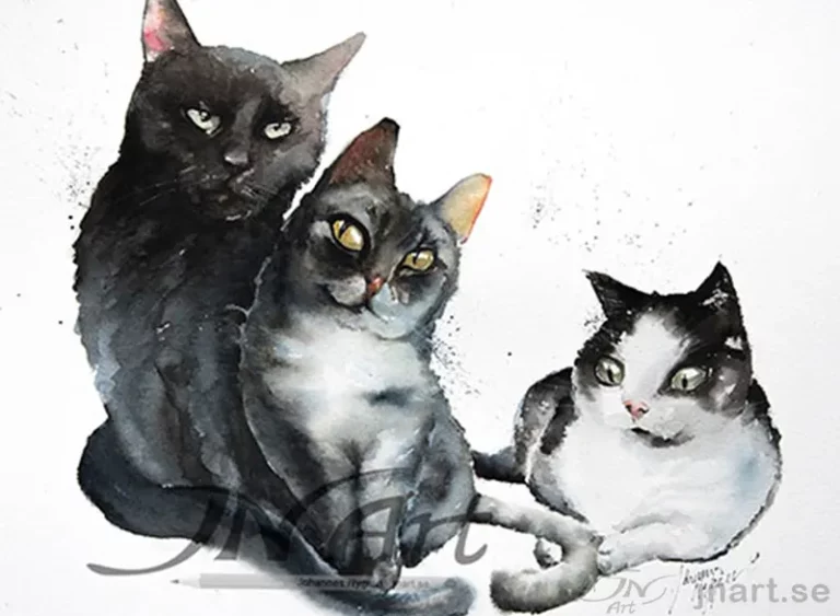 Djurportratt-katter-JNArt